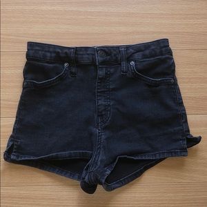 Free People high waist denim shorts size 25.